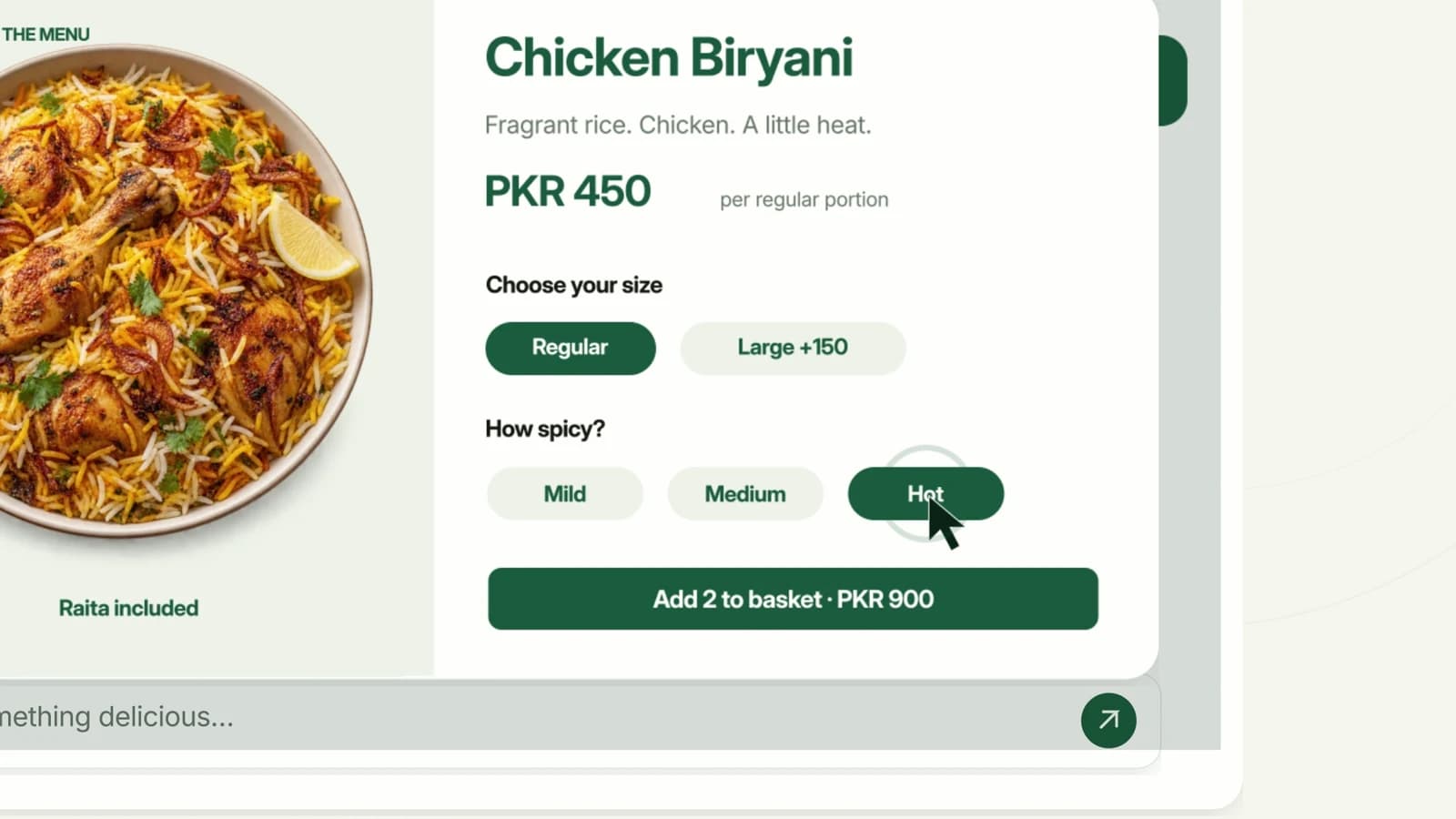 Agentic Ordering product demonstration