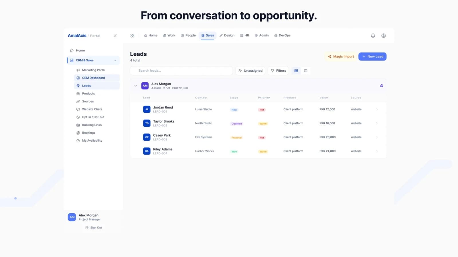 Portal: Connect sales context